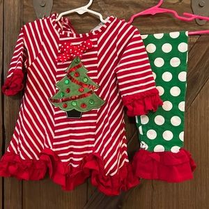 Rare editions Christmas set for little girls. Size 4T.